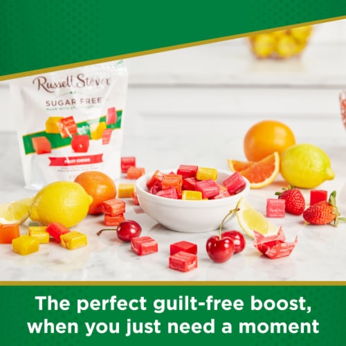 RUSSELL STOVER Sugar Free Fruit Chews Perspective: left