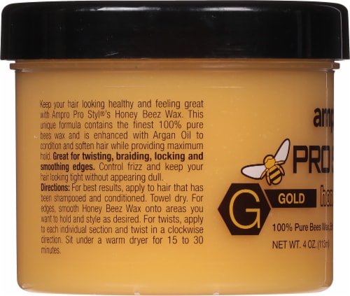 Ampro® Honey Beez Gold Sylin Beez Wax Perspective: left