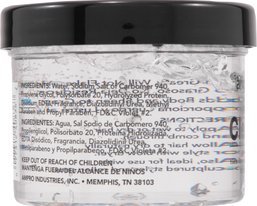 Ampro® Pro Styl® Clear Ice® Ultra Hold Protein Styling Gel Perspective: left
