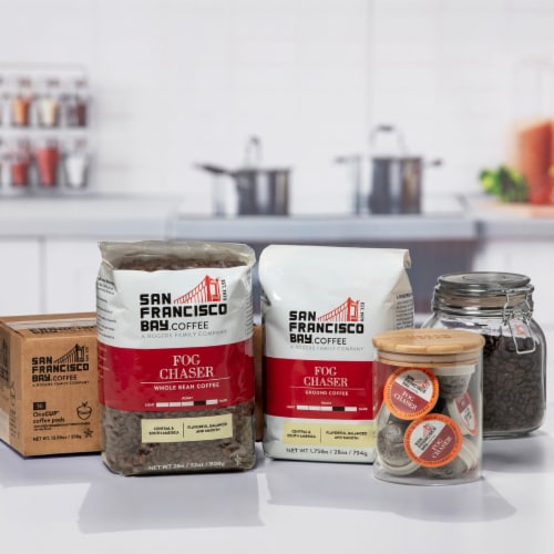 San Francisco Bay® Fog Chaser Whole Bean Coffee Perspective: left