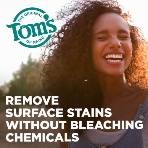 Tom's of Maine Natural Simply White Fluoride Toothpaste Sweet Mint Perspective: left