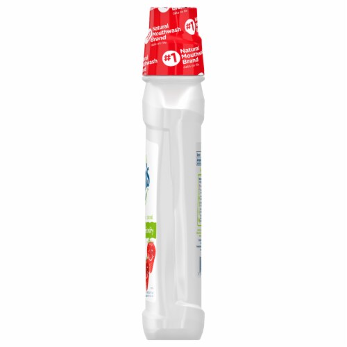 Tom's of Maine Children's Anti-Cavity Fluoride Rinse Mouthwash Silly Strawberry Perspective: left