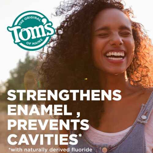 Tom’s of Maine Whole Care Natural Toothpaste with Fluoride in Peppermint Perspective: left
