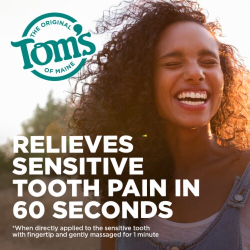 Tom's of Maine Fresh Mint Rapid Relief Sensitive Toothpaste Perspective: left