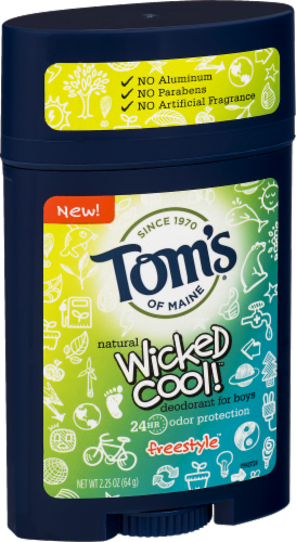 Tom's Wicked Cool Freestyle Deodorant Perspective: left