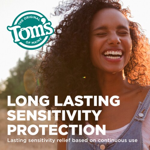 Tom’s of Maine Rapid Relief Toothpaste for Sensitive Teeth Fluoride Free Perspective: left