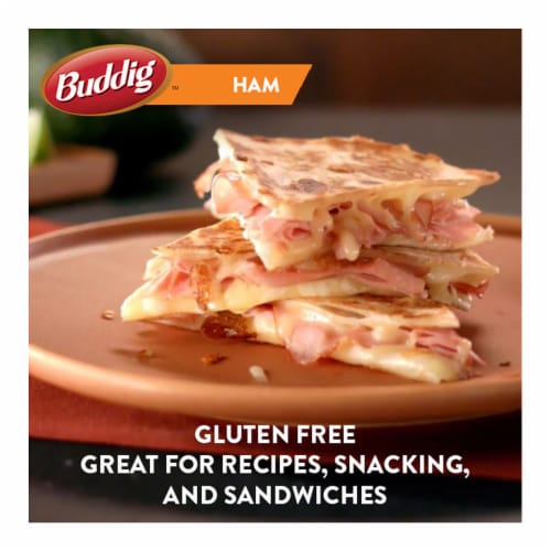 Buddig Honey Ham Sliced Lunch Meat Mega Pack 22oz Perspective: left