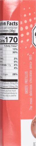 Droste® Dark Chocolate Pastilles Perspective: left