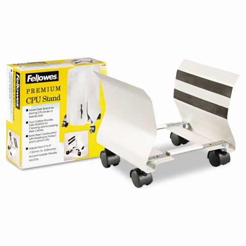 Premium CPU Stand, Supports 50 lb, 8w x 9d x 9.5h, Platinum