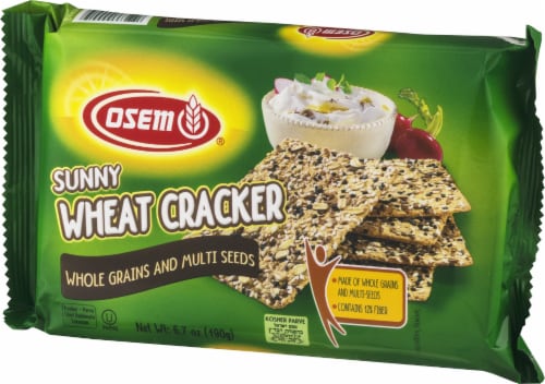 Osem Sunny Wheat Crackers Perspective: left