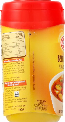 Osem Beef Flavor Soup & Seasoning Mix Perspective: left