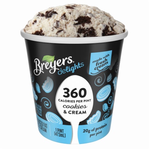 Breyers Delights Cookies & Cream Low Fat Ice Cream, 1 pt QFC