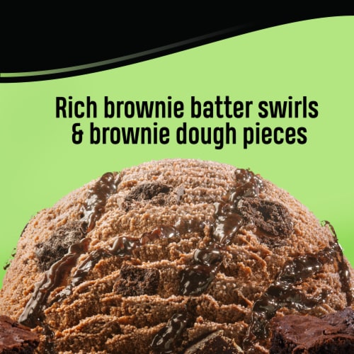 Breyers Double Chocolate Brownie Batter Frozen Dairy Dessert Tub Perspective: left