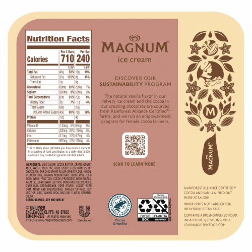 Magnum Ice Cream Bars Cookie Duet Perspective: left