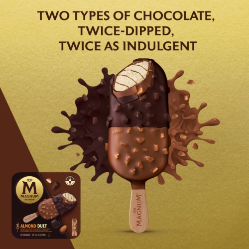 Magnum Almond Duet Ice Cream Bars Perspective: left
