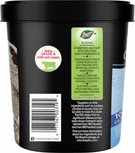 Breyers® Carb Smart™ Brownie a la Mode Ice Cream Quart Perspective: left