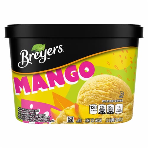 Breyers Mango Ice Cream Perspective: left