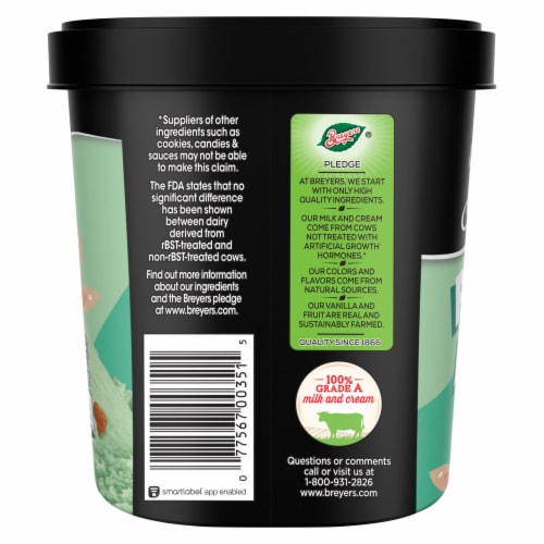 Breyers® Ice Cream Pistachio Almond Perspective: left
