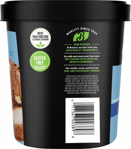 Breyer's® Carb Smart™ Rocky Road Ice Cream Tub Perspective: left