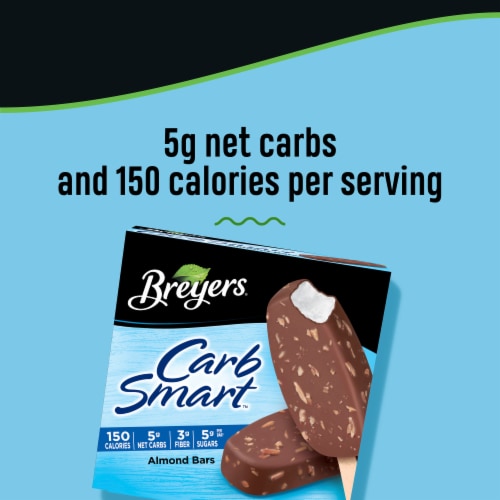 Breyers CarbSmart Almond Bar Frozen Dessert Perspective: left