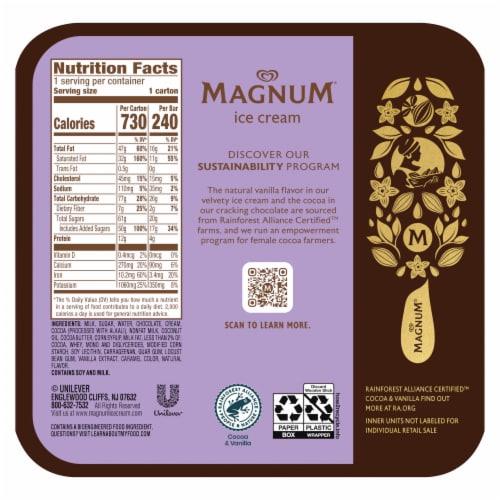 Magnum Ice Cream Bars Double Chocolate Perspective: left