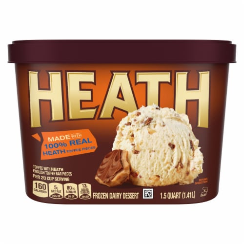 HEATH Toffee Flavor Frozen Dairy Dessert Perspective: left