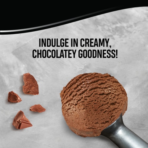 Breyers Extra Creamy Chocolate Frozen Dairy Dessert Tub Perspective: left