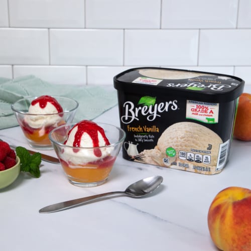 Breyers Classics French Vanilla Ice Cream Tub Perspective: left