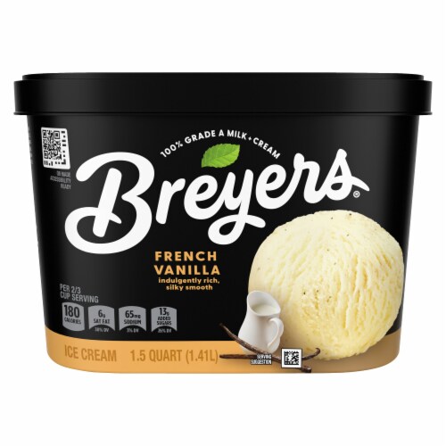 Breyers French Vanilla Ice Cream Perspective: left