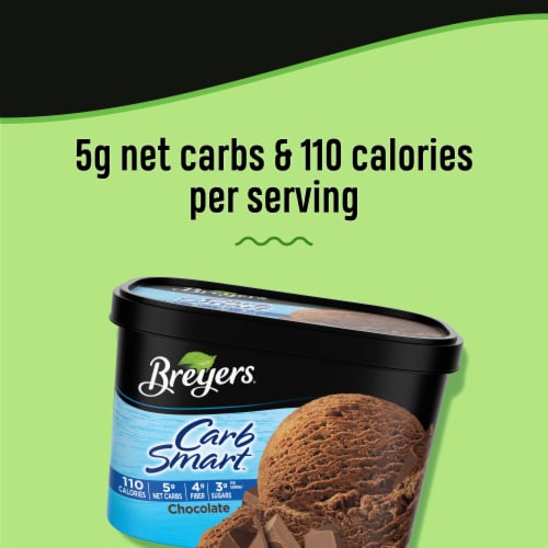 Breyers CarbSmart™ Chocolate Frozen Dairy Dessert Tub Perspective: left