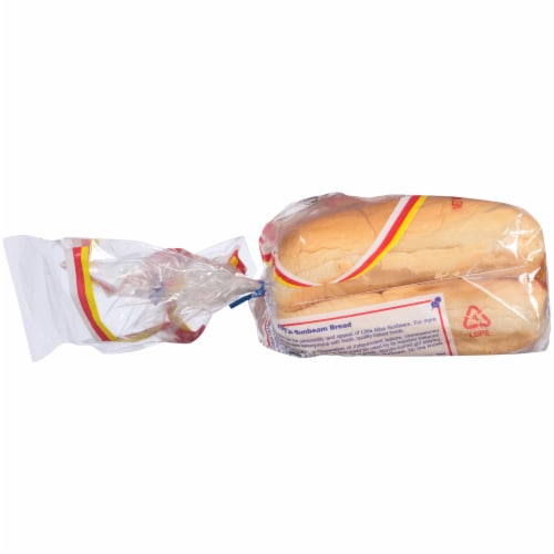 Sunbeam White Hot Dog Buns Perspective: left
