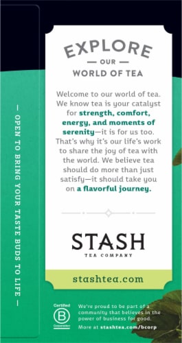 Stash Caffeine Free Peppermint Herbal Tea Perspective: left