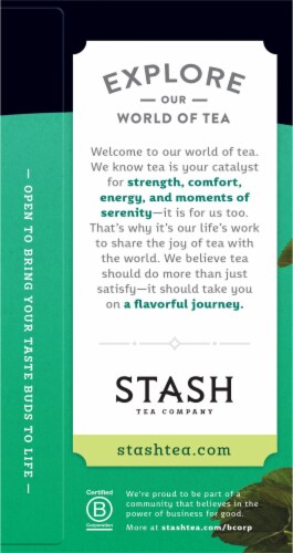 Stash Caffeine Free Peppermint Herbal Tea Perspective: left