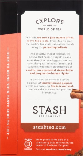 Stash Caffeine Free Apple Cinnamon Chamomile Herbal Tea Perspective: left