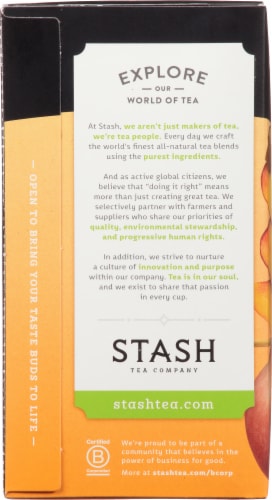 Stash Ginger Peach Matcha Green Tea Perspective: left