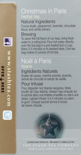 Stash Christmas in Paris Herbal Tea Perspective: left