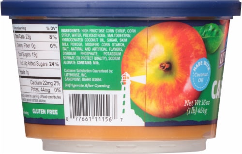 Litehouse Low Fat Caramel Dip Perspective: left