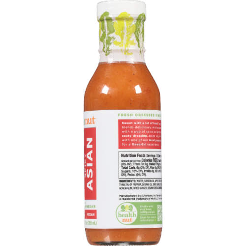 Health Nut Spicy Asian Dressing Perspective: left
