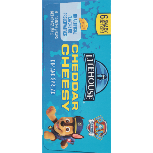 Litehouse® Paw Patrol Cheddar Chessy Dip And Spread Perspective: left