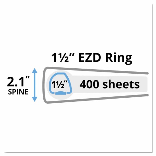 Avery View Slant Binder Perspective: left