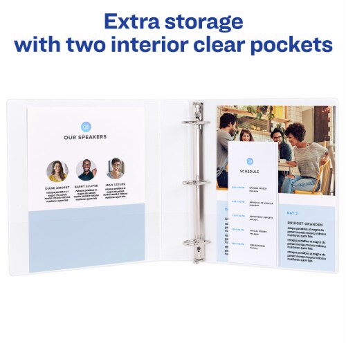 Avery™ Durable Clear Cover Binder Perspective: left
