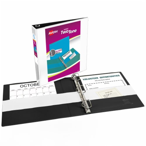 Avery® Durable Two-Tone Binder - Colors May Vary Perspective: left