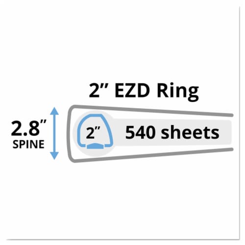 Avery Clear Cover Heavy Duty 3-Ring Binder Perspective: left
