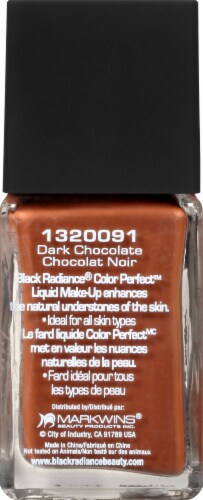 Black Radiance Color Perfect Dark Chocolate Liquid Makeup Perspective: left