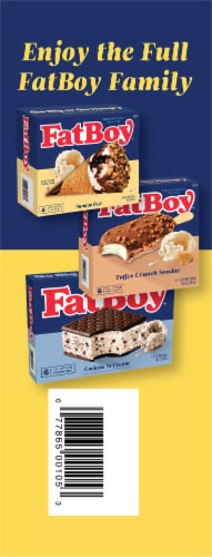 Fat Boy® Jr. Mini Vanilla Ice Cream Sandwiches Perspective: left