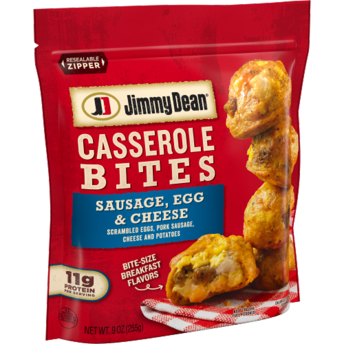 Jimmy Dean® Sausage Egg & Cheese Casserole Bites Perspective: left