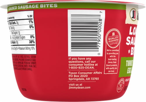 Jimmy Dean® Turkey Sausage Egg & Cheese Loaded Sausage Bites Perspective: left