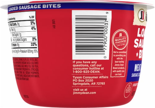 Jimmy Dean® Meat Lovers Loaded Sausage Bites Perspective: left