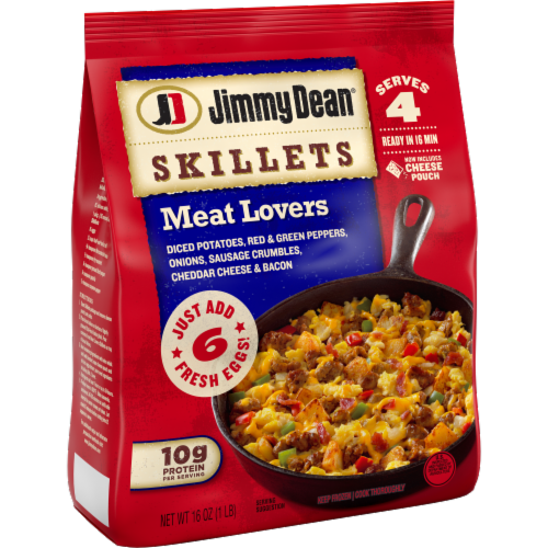 Jimmy Dean® Meat Lovers Frozen Breakfast Skillets Perspective: left