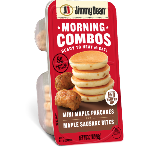 Jimmy Dean® Morning Combos, Mini Maple Pancakes and Maple Sausage Bites Perspective: left